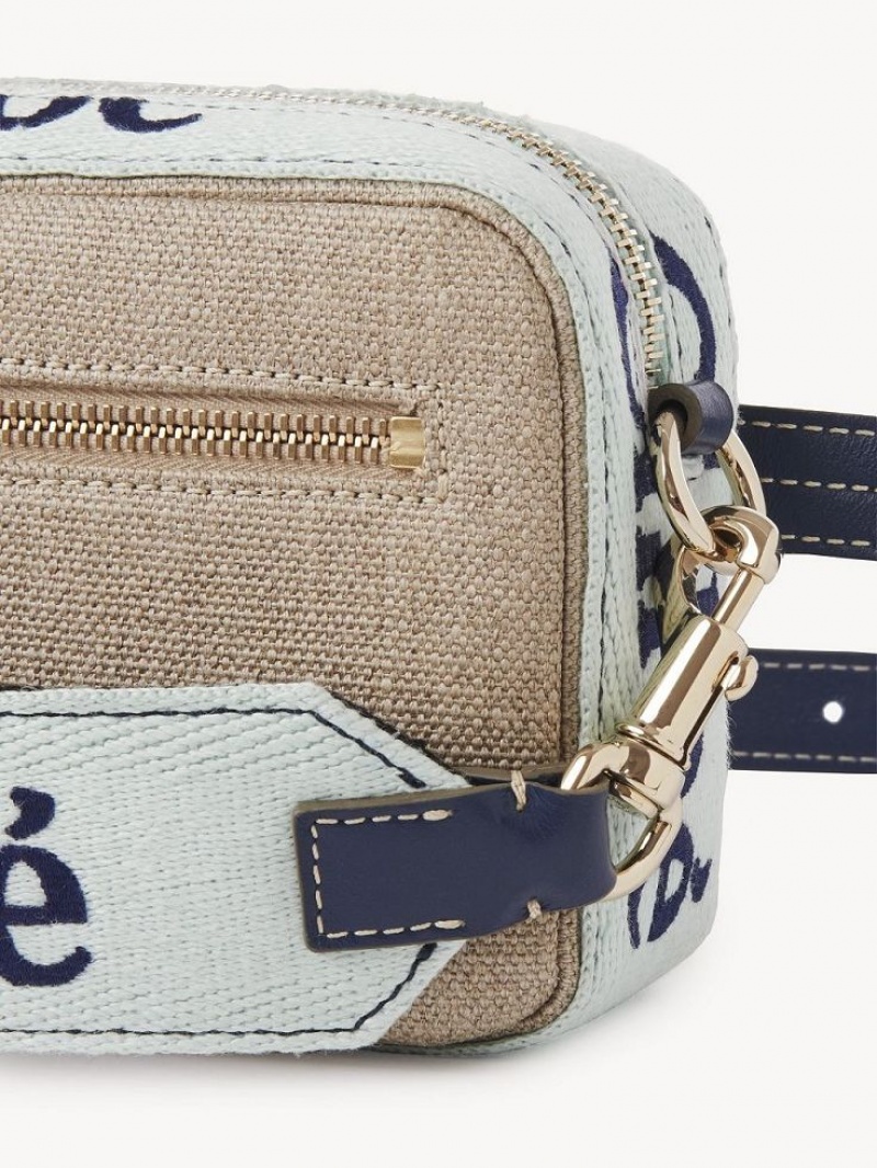 Torba Crossbody Chloe Woody Belt Zielone Niebieskie | CHE-SR13594