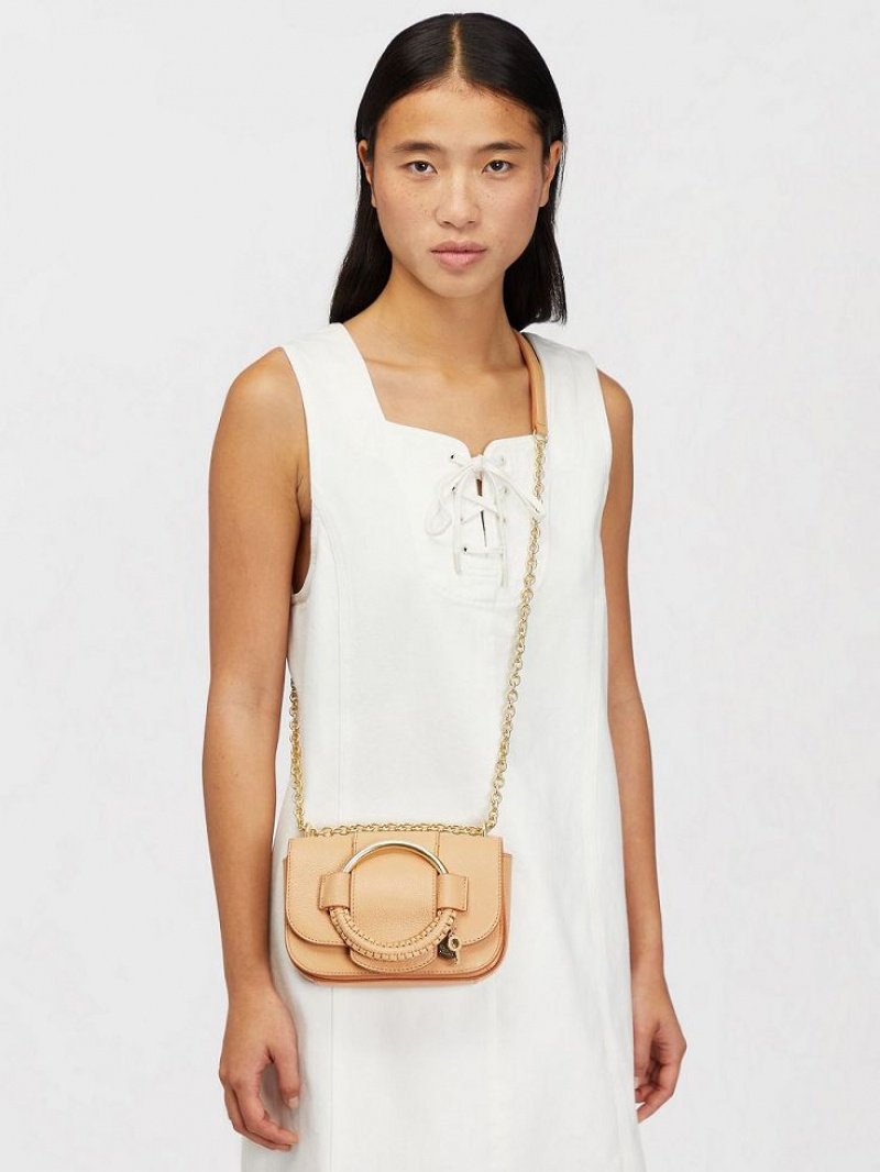 Torby Przez Ramię Chloe Hana Chain Brązowe | CHE-SR14590