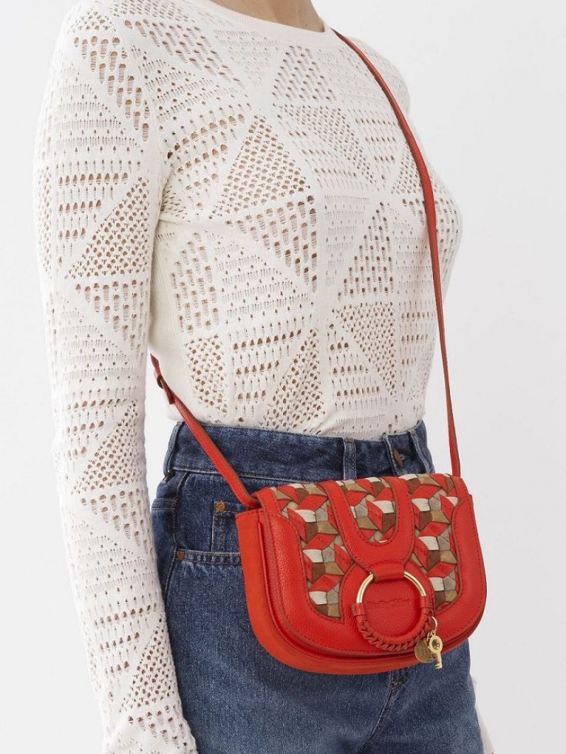 Torby Przez Ramię Chloe Hana Mini Pomarańczowe | CHE-SR14690