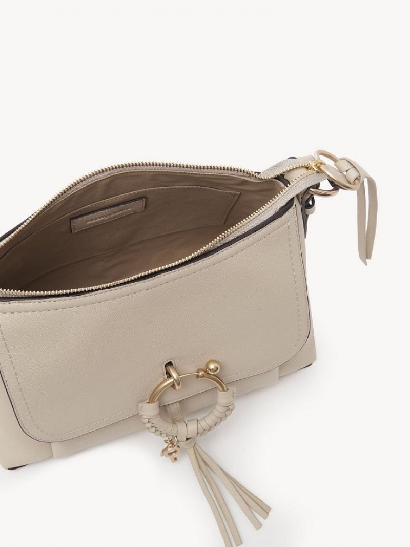 Torby Przez Ramię Chloe Joan Small Beżowe | CHE-SR14681