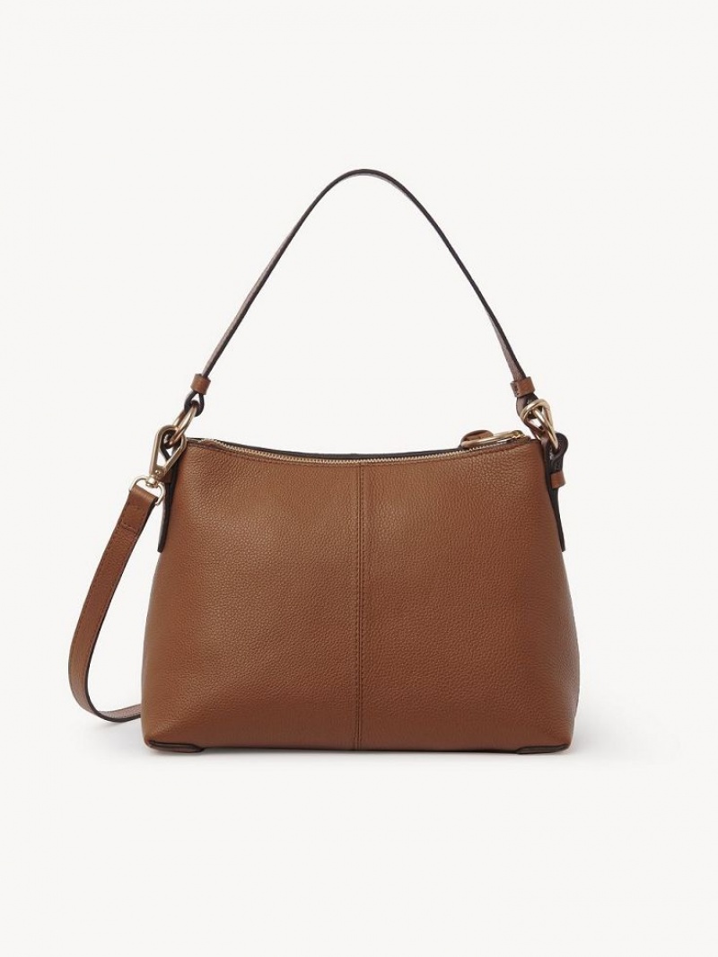 Torby Przez Ramię Chloe Joan Small Brązowe | CHE-SR14680
