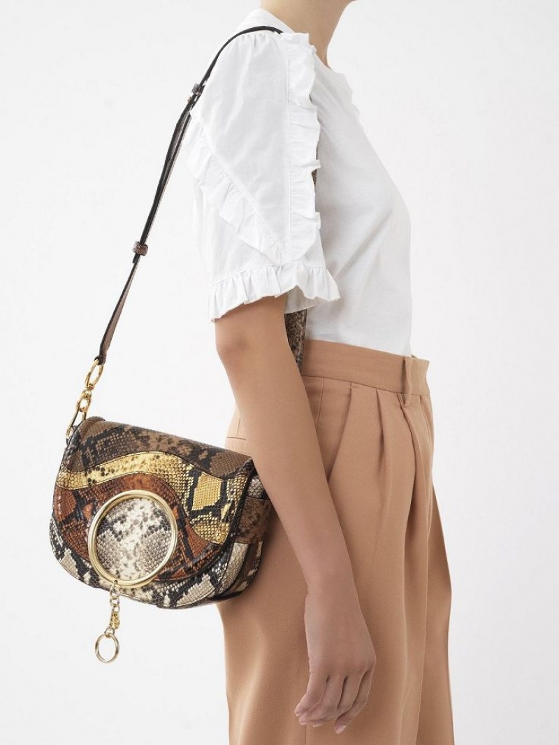 Torby Przez Ramię Chloe Mara Brązowe | CHE-SR14597