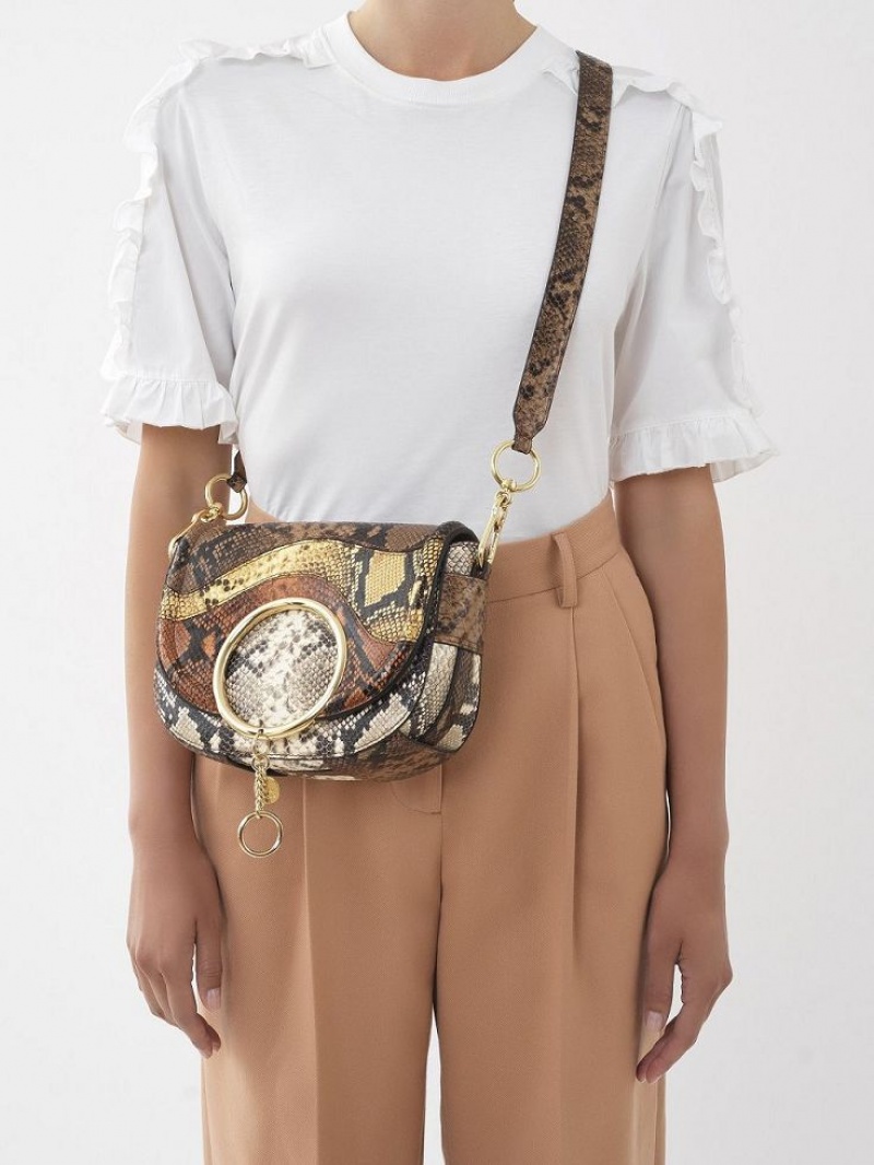 Torby Przez Ramię Chloe Mara Brązowe | CHE-SR14597