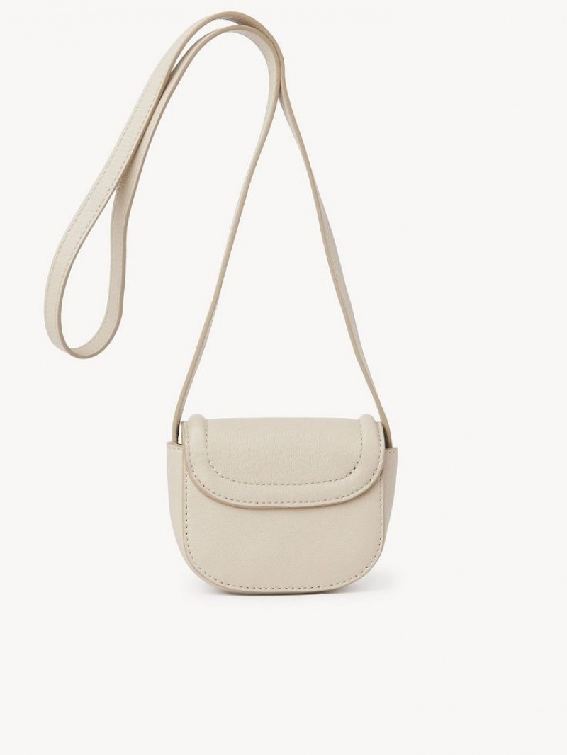 Torby Przez Ramię Chloe Mara Micro Beżowe | CHE-SR14607