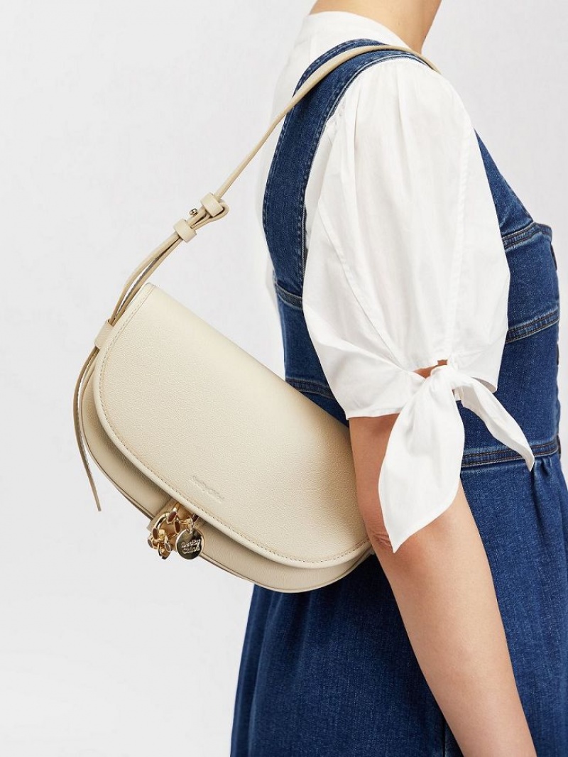 Torby Przez Ramię Chloe Mara Uette Beżowe | CHE-SR14652