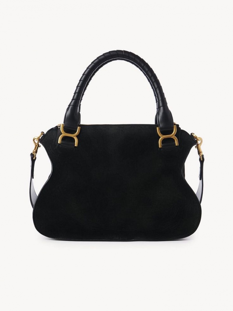 Torby Przez Ramię Chloe Marcie Double Carry Czarne | CHE-SR13438