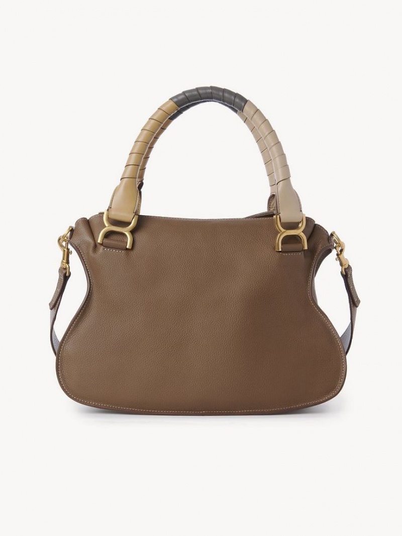 Torby Przez Ramię Chloe Marcie Double Carry Brązowe | CHE-SR13439