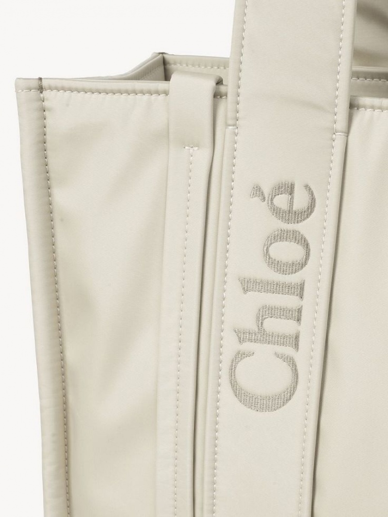 Torby Przez Ramię Chloe Medium Woody Białe | CHE-SR13410
