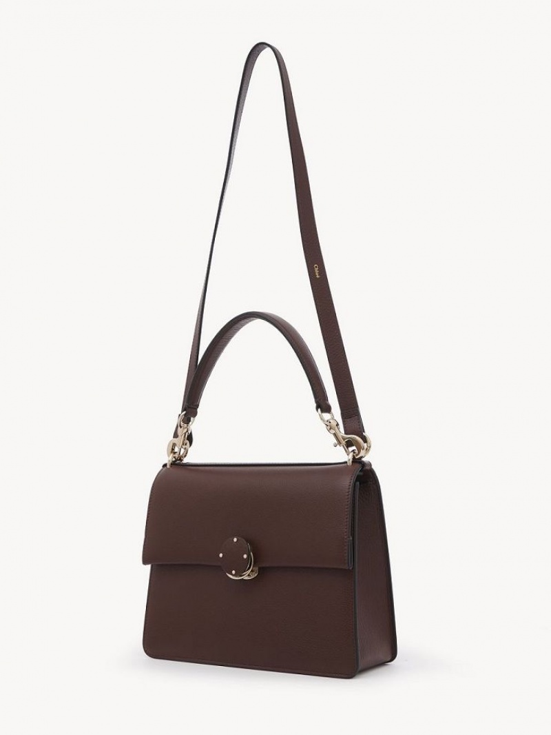 Torby Przez Ramię Chloe Penelope Medium Top Handle Czekolada | CHE-SR13443