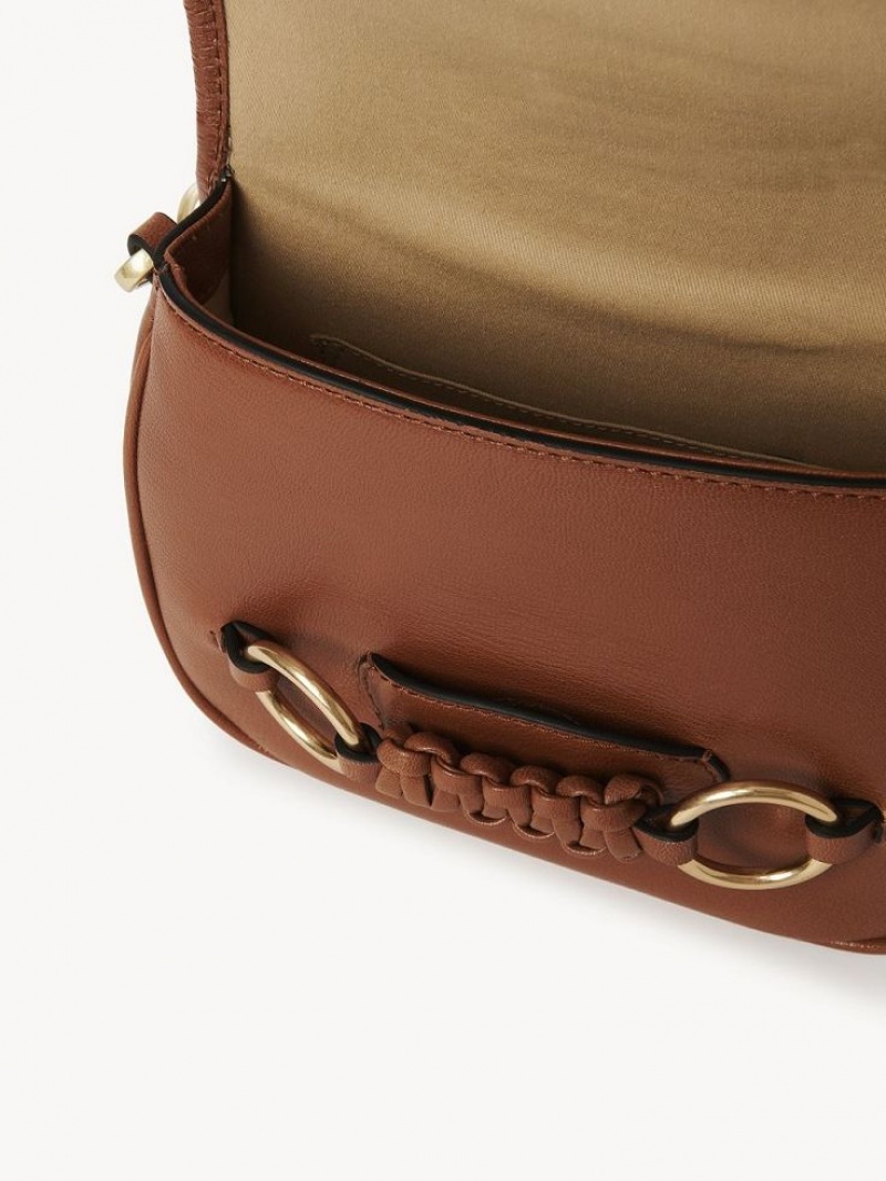 Torby Przez Ramię Chloe Saddie Satchel Brązowe | CHE-SR14632