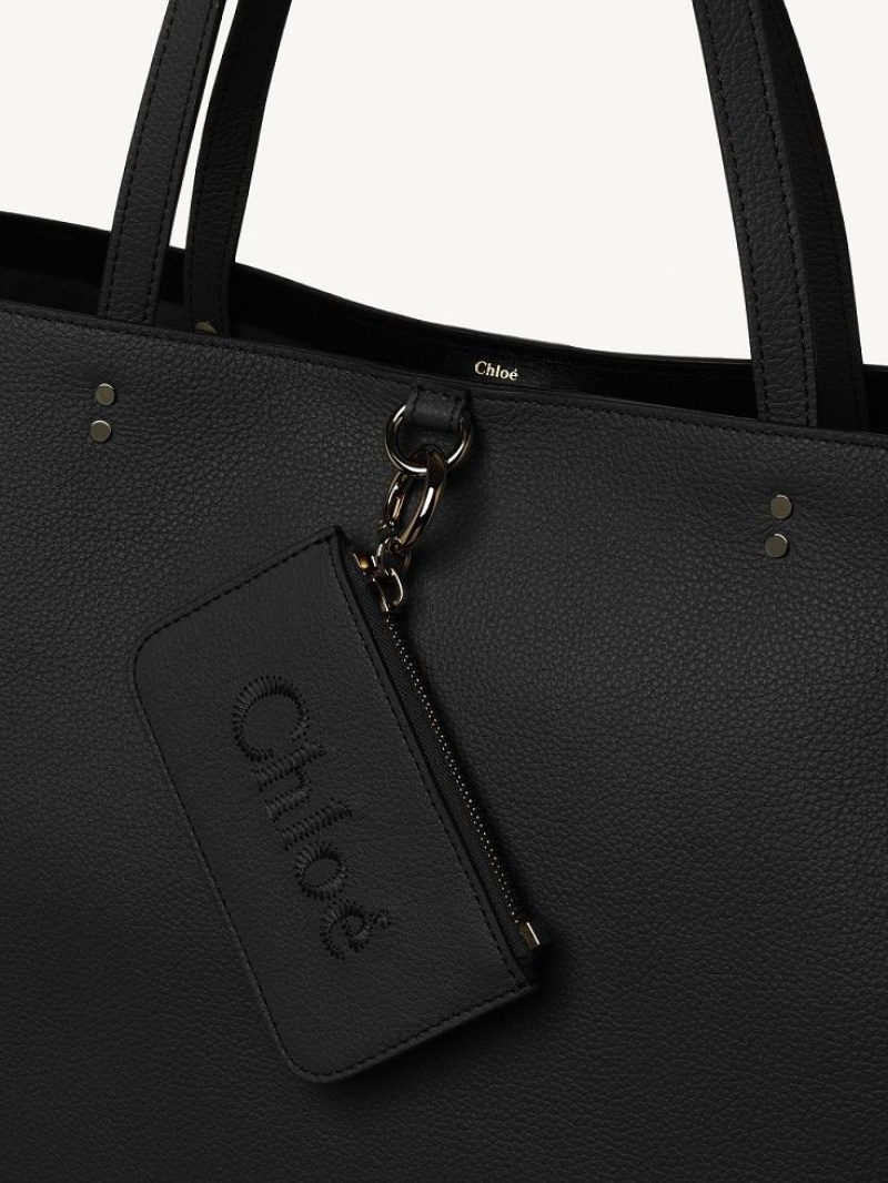 Torby Przez Ramię Chloe Sense Medium East-west Czarne | CHE-SR13455