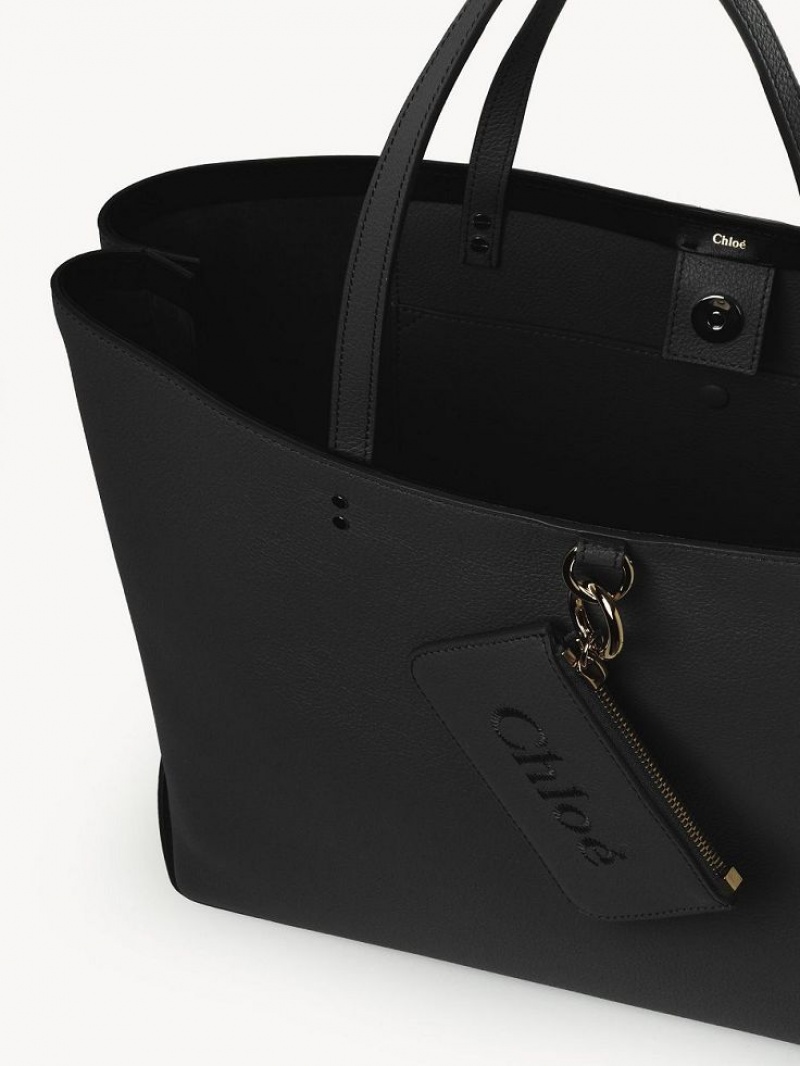 Torby Przez Ramię Chloe Sense Medium East-west Czarne | CHE-SR13455