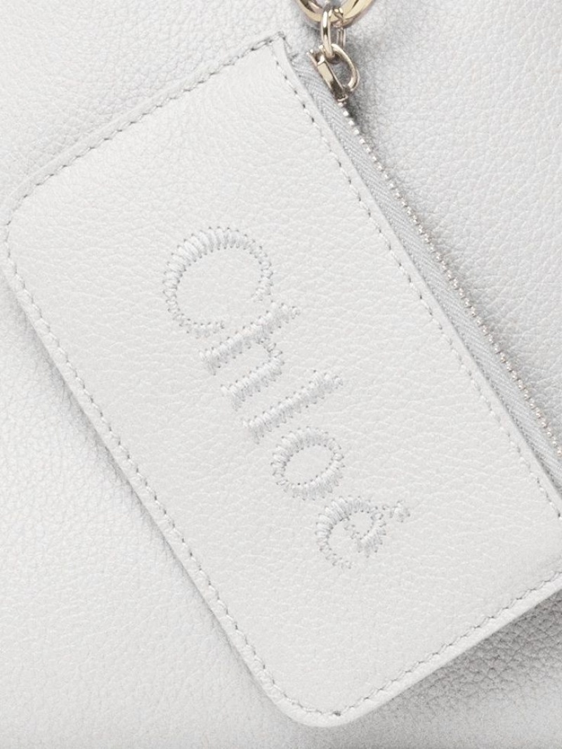 Torby Przez Ramię Chloe Sense Small East-west Białe | CHE-SR13421
