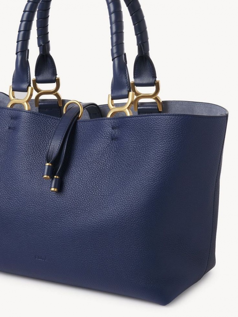 Torby Tote Chloe Marcie Small Niebieskie | CHE-SR13334