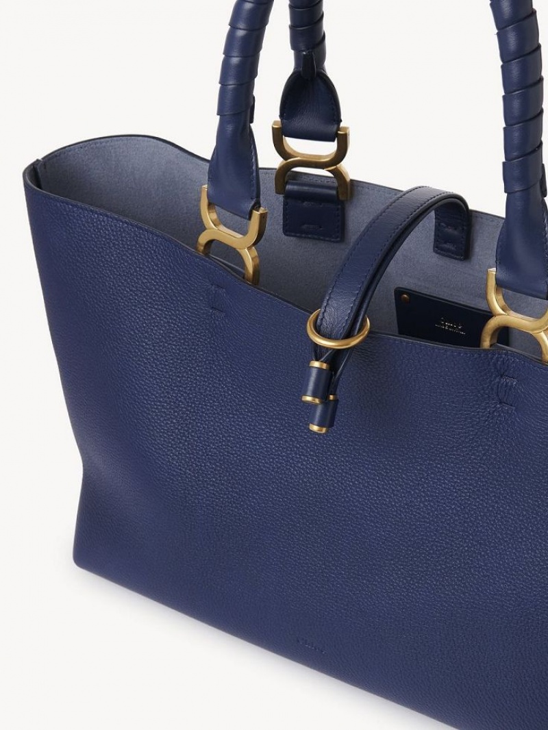 Torby Tote Chloe Marcie Small Niebieskie | CHE-SR13334