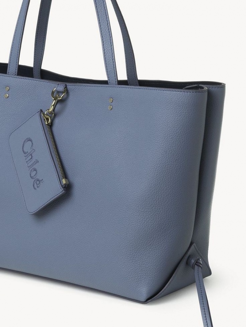 Torby Tote Chloe Sense Medium East-west Jasny Niebieskie | CHE-SR13329