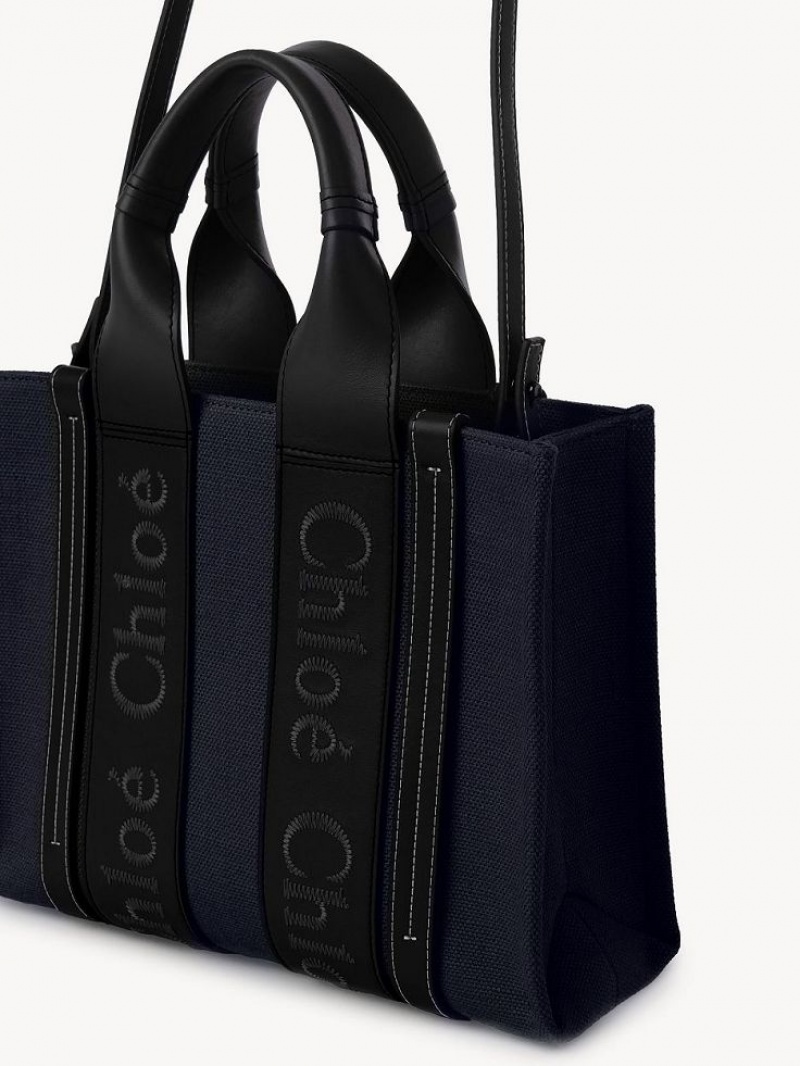 Torby Tote Chloe Small Woody Jasny Niebieskie | CHE-SR13390