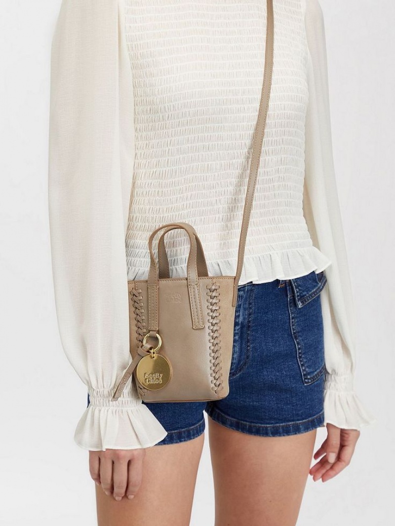 Torby Tote Chloe Tilda Mini Szare | CHE-SR14707