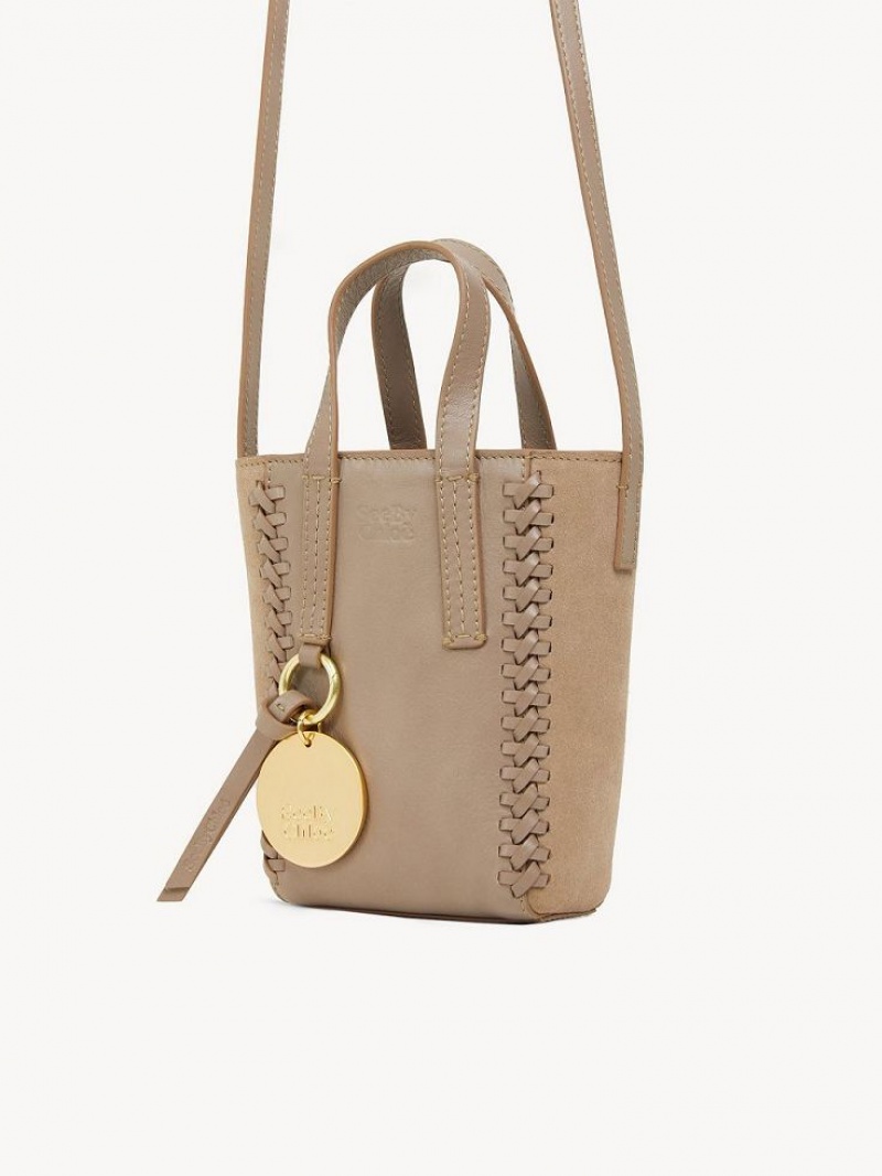 Torby Tote Chloe Tilda Mini Szare | CHE-SR14707
