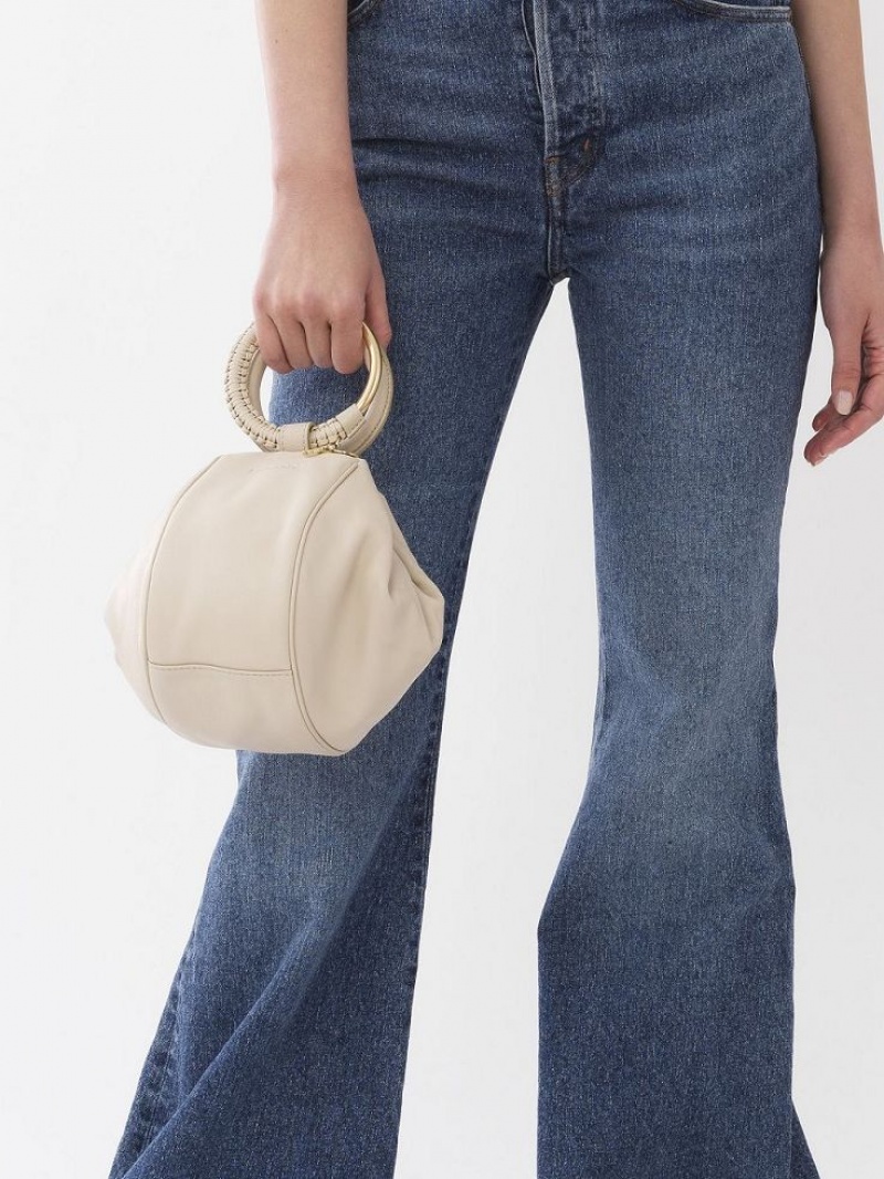 Torebki Małe Chloe Hana Wristlet Beżowe | CHE-SR14774
