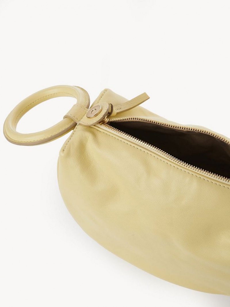 Torebki Małe Chloe Hana Wristlet Żółte | CHE-SR14773