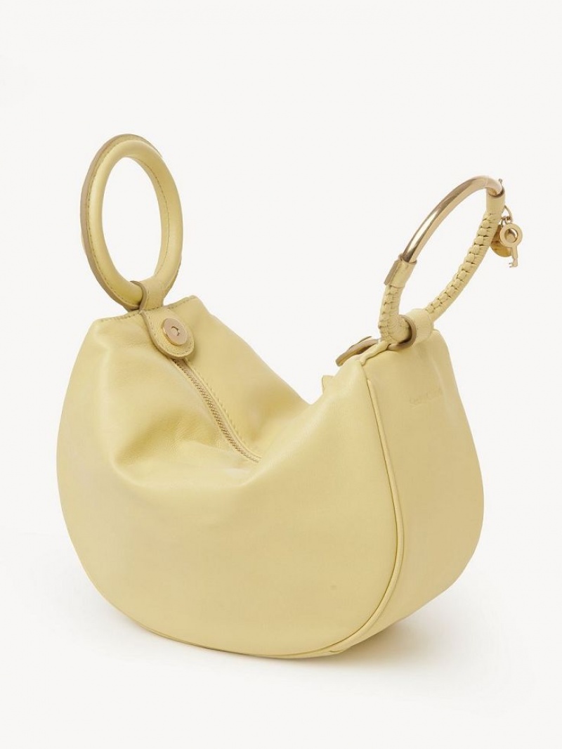 Torebki Małe Chloe Hana Wristlet Żółte | CHE-SR14773