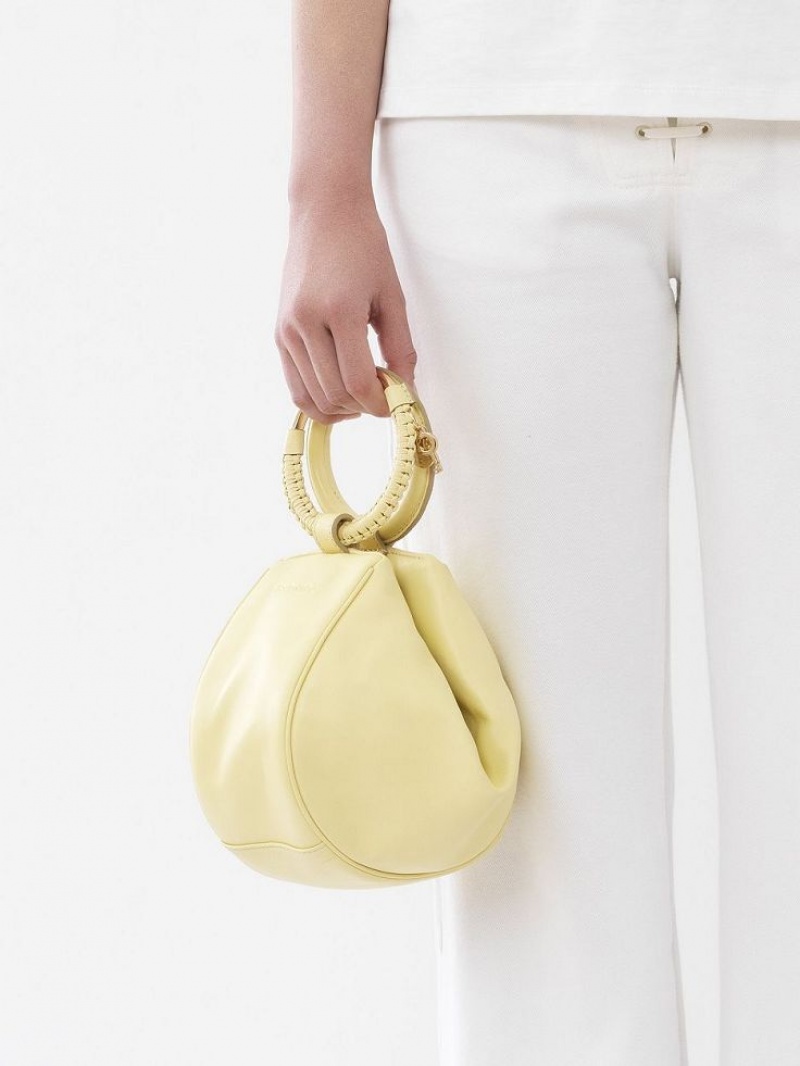 Torebki Małe Chloe Hana Wristlet Żółte | CHE-SR14773
