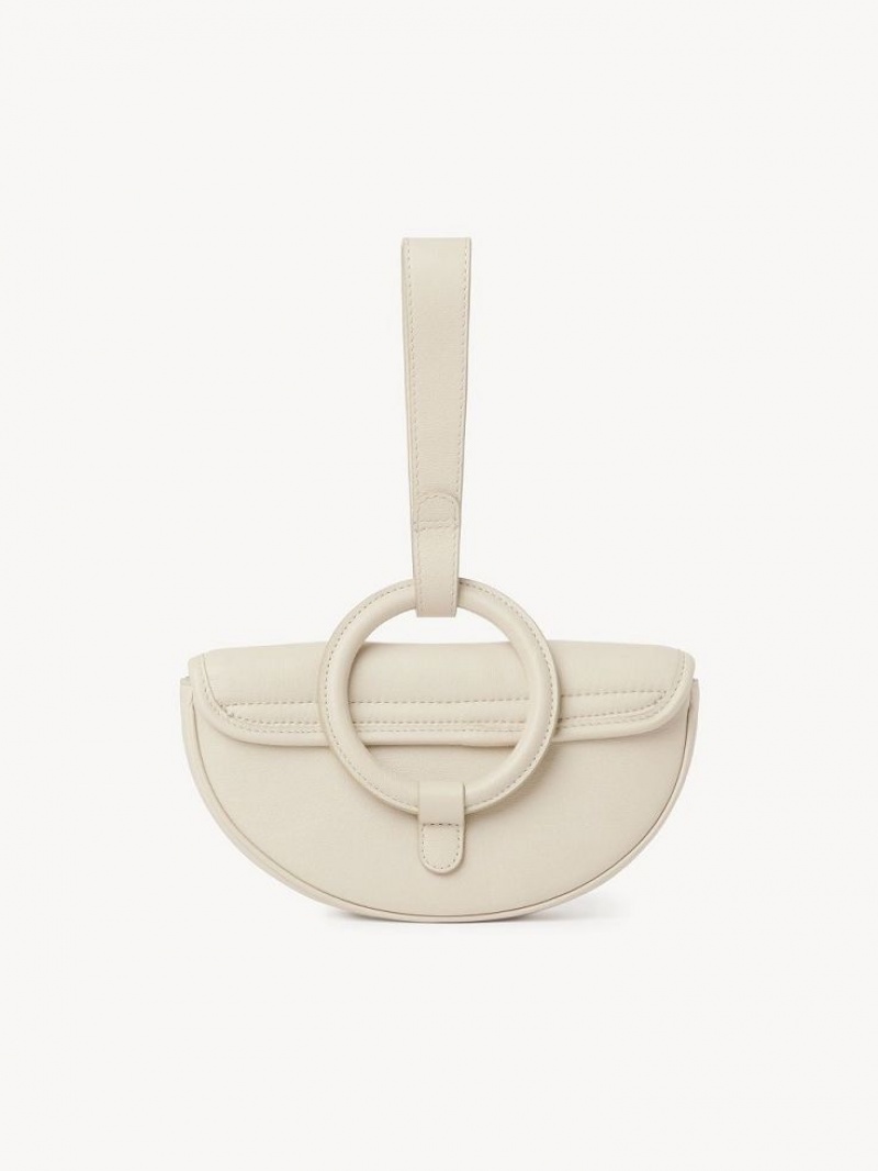 Torebki Małe Chloe Mara Half Moon Beżowe | CHE-SR14755