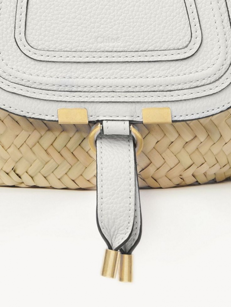 Torebki Małe Chloe Marcie Basket Białe | CHE-SR13662