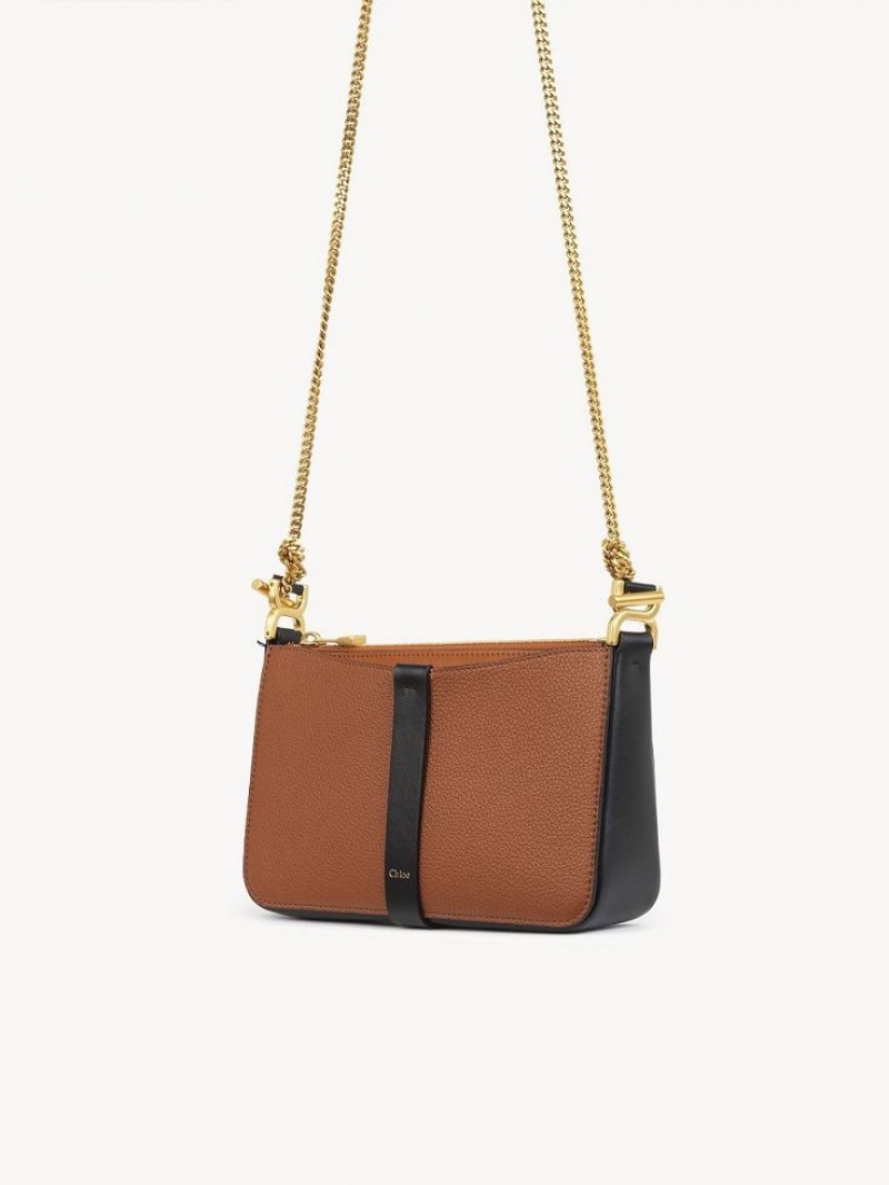 Torebki Małe Chloe Marcie Pouch On Chain Brązowe | CHE-SR13703