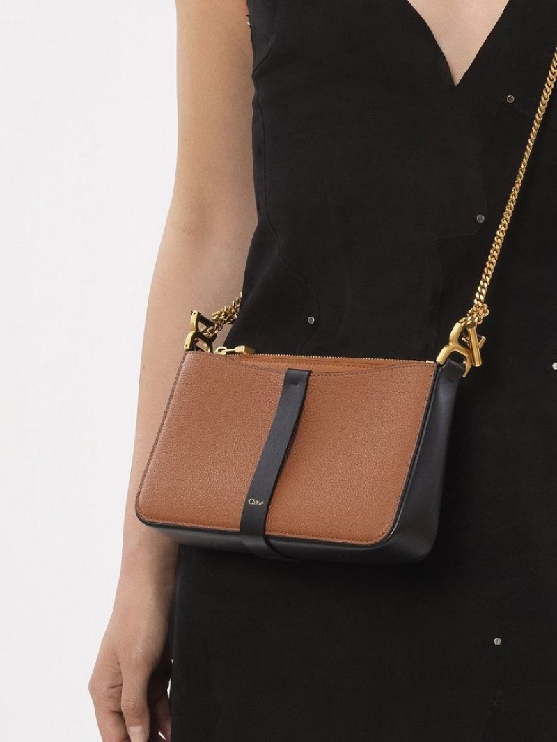 Torebki Małe Chloe Marcie Pouch On Chain Brązowe | CHE-SR13703