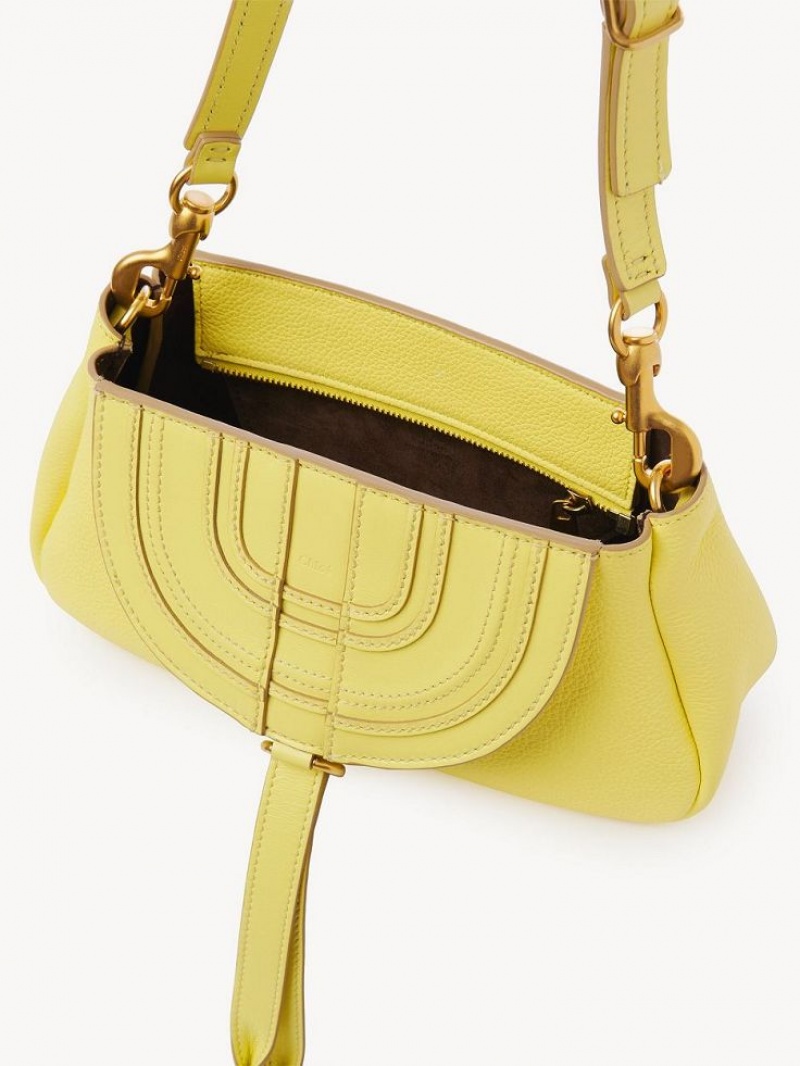 Torebki Małe Chloe Marcie Small Clutch Żółte | CHE-SR13679