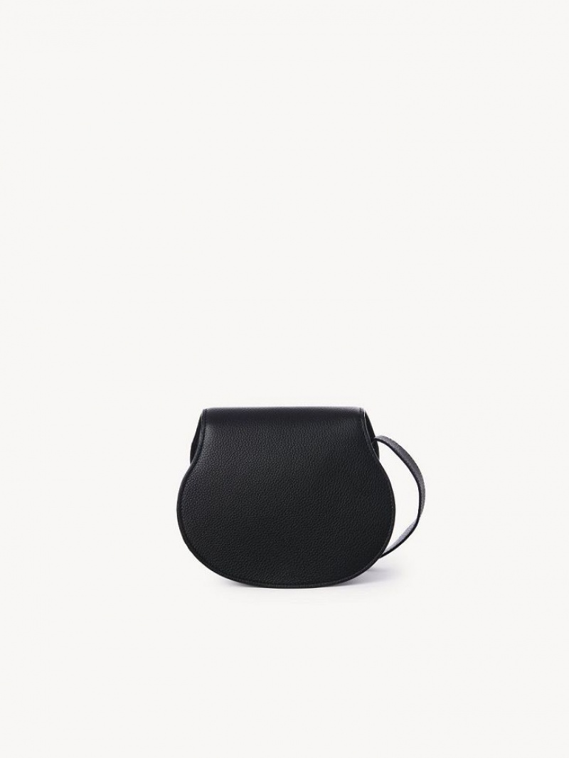 Torebki Małe Chloe Marcie Small Saddle Czarne | CHE-SR13663