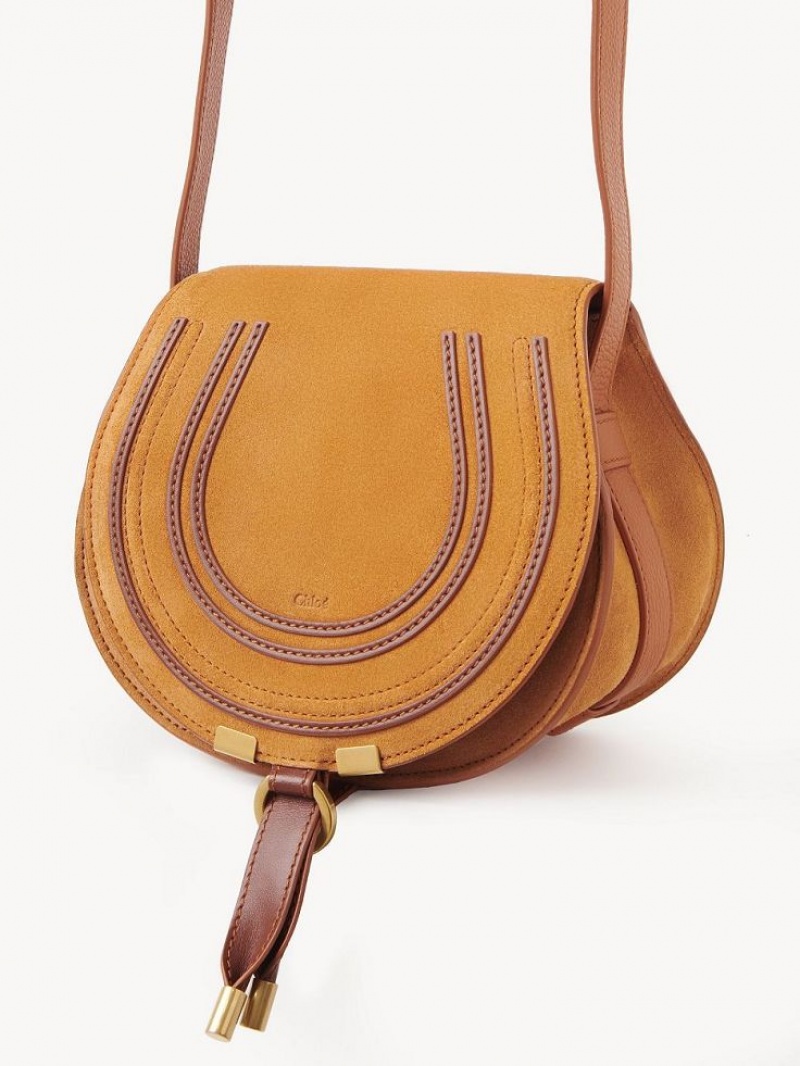 Torebki Małe Chloe Marcie Small Saddle Pomarańczowe | CHE-SR13668