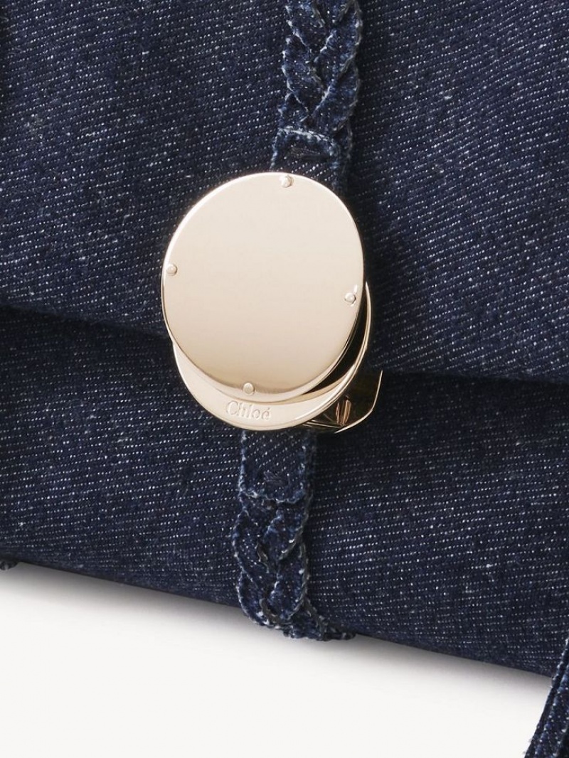 Torebki Małe Chloe Penelope Soft Shoulder Niebieskie | CHE-SR13705