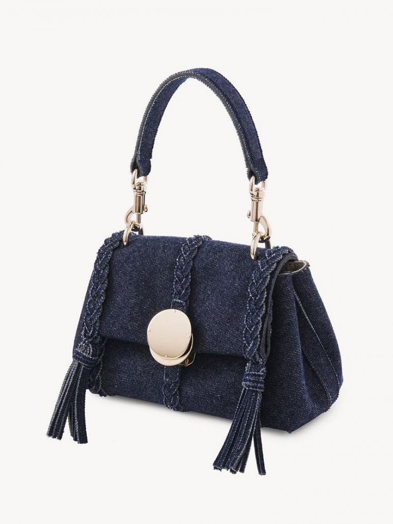 Torebki Małe Chloe Penelope Soft Shoulder Niebieskie | CHE-SR13705