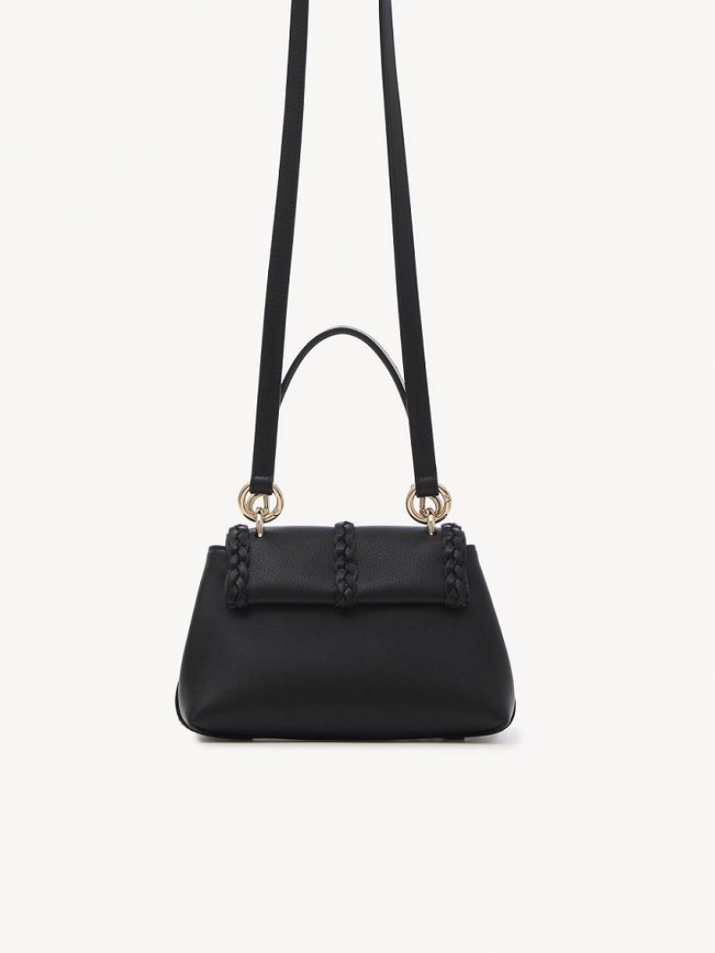 Torebki Małe Chloe Penelope Soft Shoulder Czarne | CHE-SR13706
