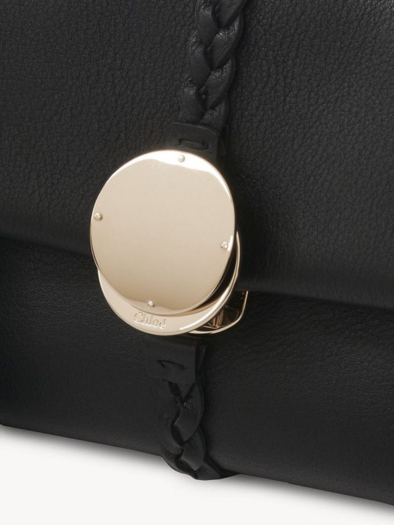 Torebki Małe Chloe Penelope Soft Shoulder Czarne | CHE-SR13706