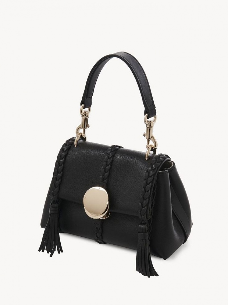 Torebki Małe Chloe Penelope Soft Shoulder Czarne | CHE-SR13706