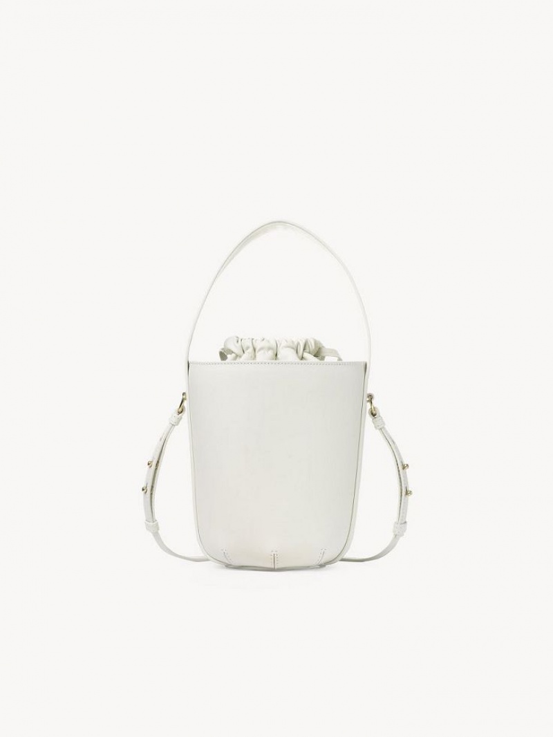 Torebki Małe Chloe Sense Bucket Białe | CHE-SR13677
