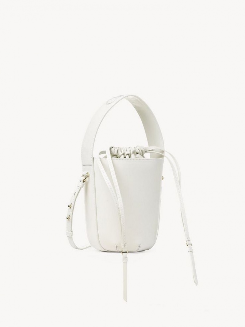 Torebki Małe Chloe Sense Bucket Białe | CHE-SR13677