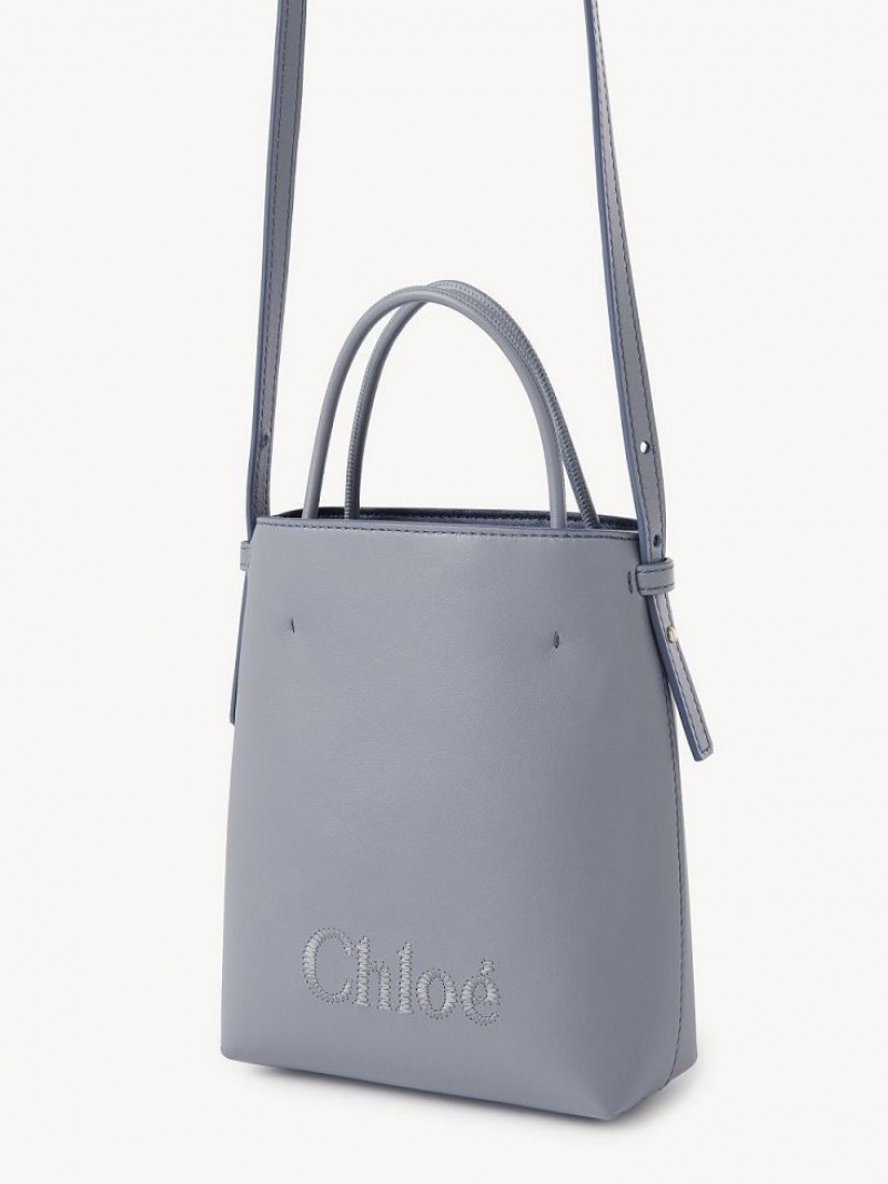 Torebki Małe Chloe Sense Tote Niebieskie | CHE-SR13733