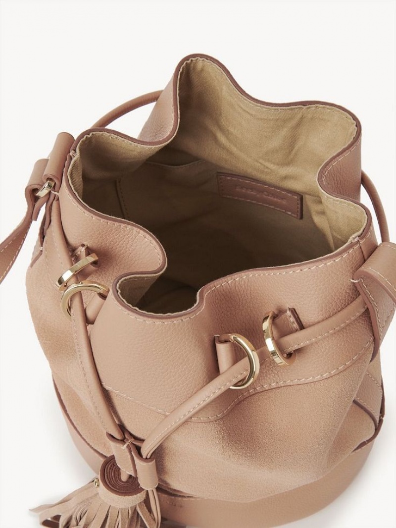 Torebki Małe Chloe Vicki Bucket Kawa Różowe | CHE-SR14747