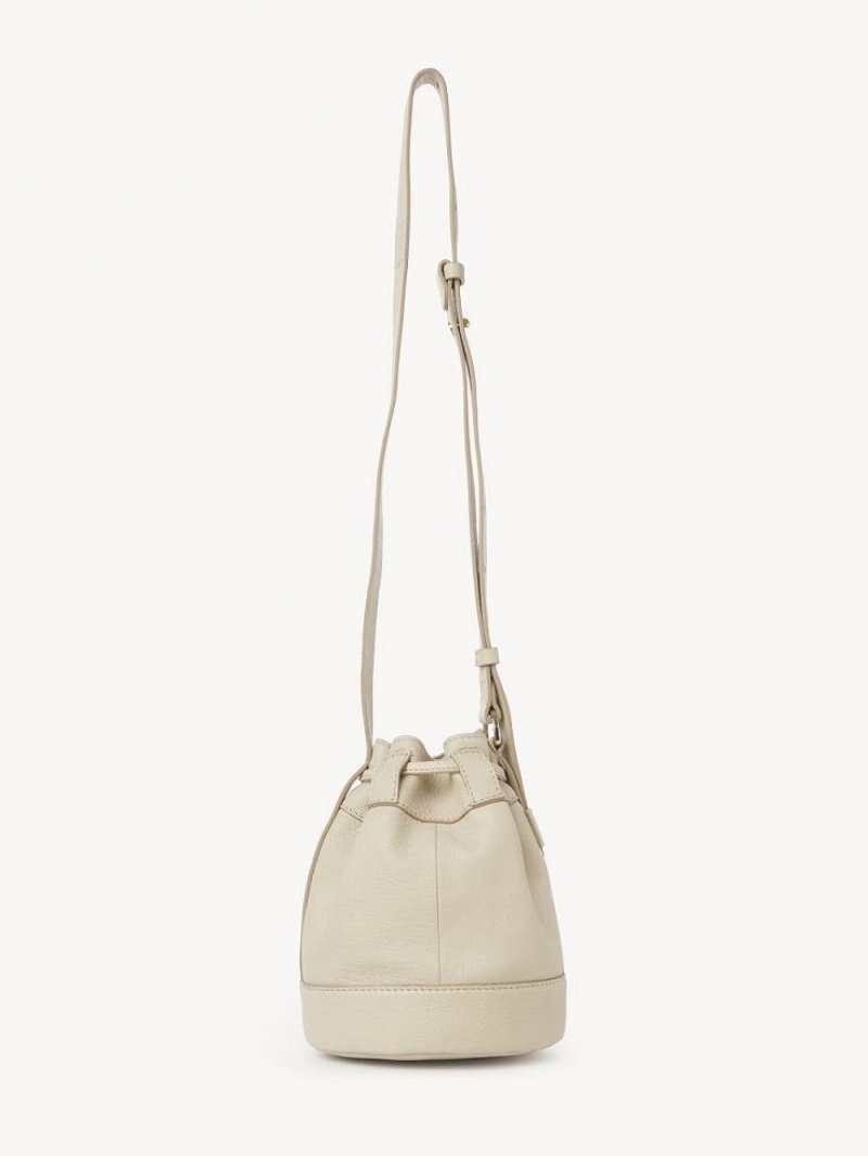 Torebki Małe Chloe Vicki Small Bucket Beżowe | CHE-SR14749